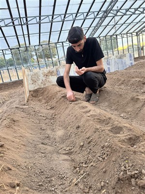 Meslek Yüksekokulumuza Ait Serada Bölüm Öğrencilerimizle Uygulamalı Eğitim